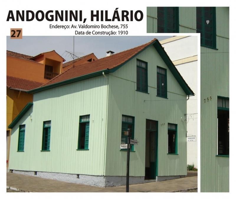 Foto de capa da Casa 27 - ANDOGNINI, Hilário