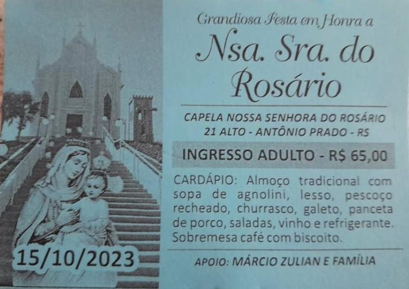 Foto de capa da Grandiosa Festa em Honra a Nsa. Sra. do Rosário