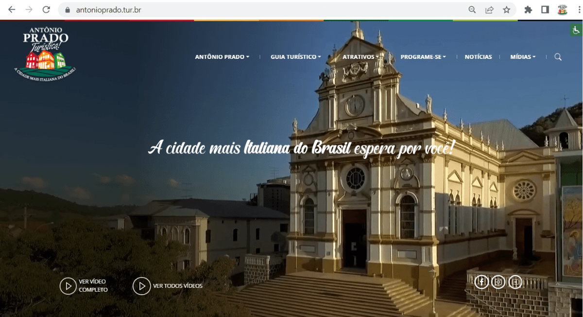 Lançado o novo site do turismo de Antônio Prado
